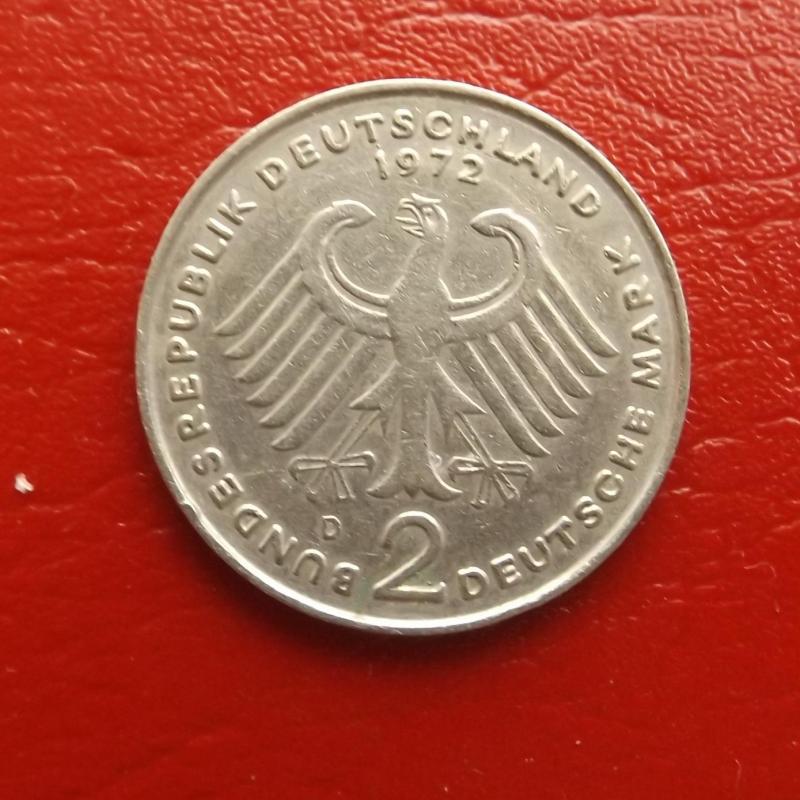 1972.- Németország - Germany - 2 Mark 1972 D - veret Konrad Adenauer