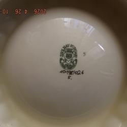 Zsolnay - hamutartó - pillangó mintás