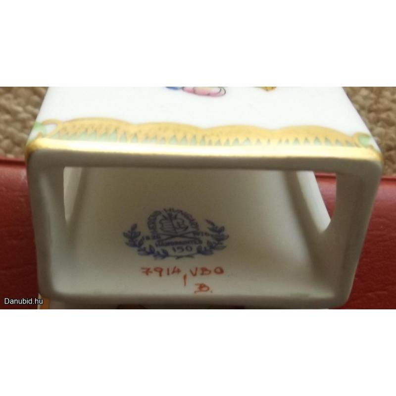 Herendi - gyufatartó- porcelán - Viktória mintás