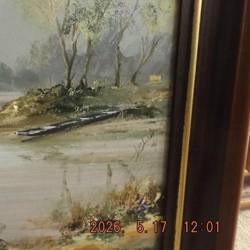 2015.- Szántó Lukács:Mártélyi csónakok - Olaj - 70 x 50 cm + keret.