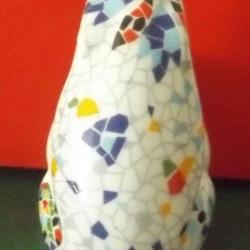 Gaudi béka - porcelán - Barcelona -ibolya váza