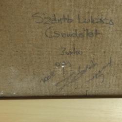 2002.-Szántó Lukács- Csendélet -olajkarton -20 X30 cm