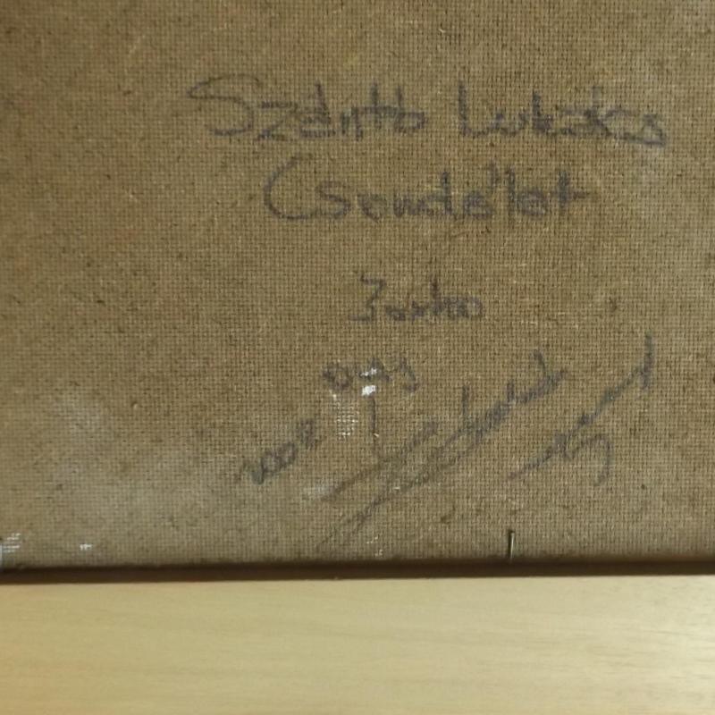 2002.-Szántó Lukács- Csendélet -olajkarton -20 X30 cm