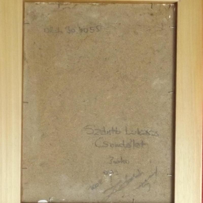 2002.-Szántó Lukács- Csendélet -olajkarton -20 X30 cm