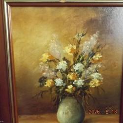 2002.-Szántó Lukács- Csendélet -olajkarton -20 X30 cm
