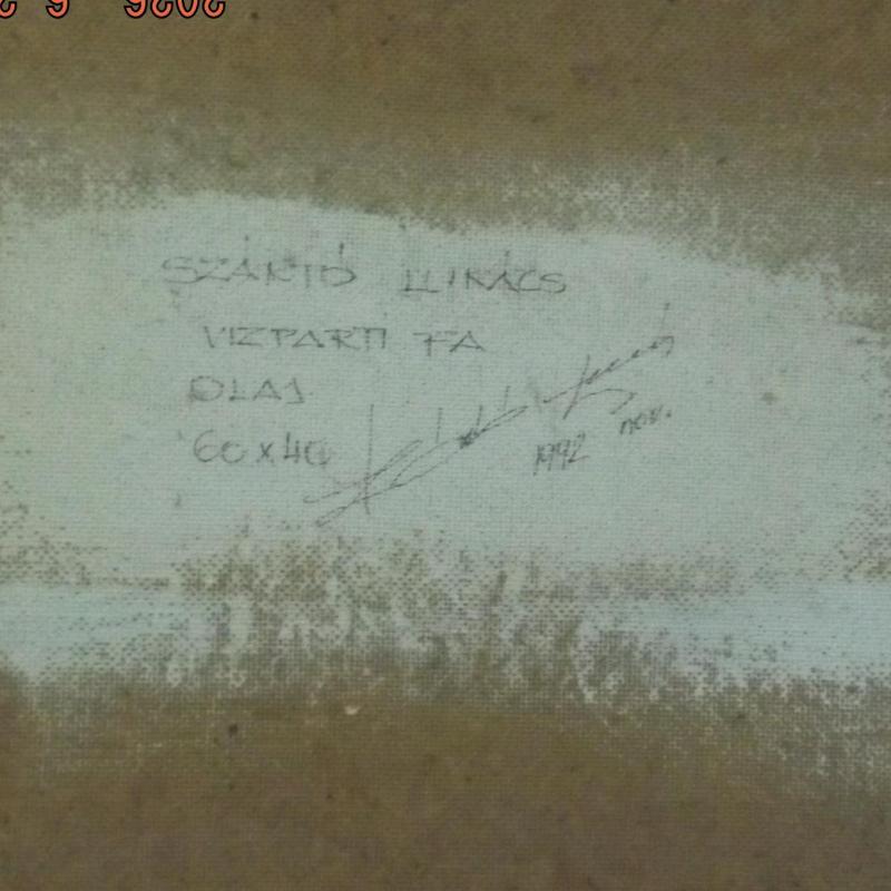 1992.- Szántó Lukács: Vízparti fa - 50 X 35 cm
