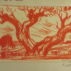 1992.- Kajári Gyula  (1926-1995):Vázlat variáció -grafika