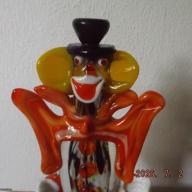 Muránói üveg bohóc - k.b.:30 cm