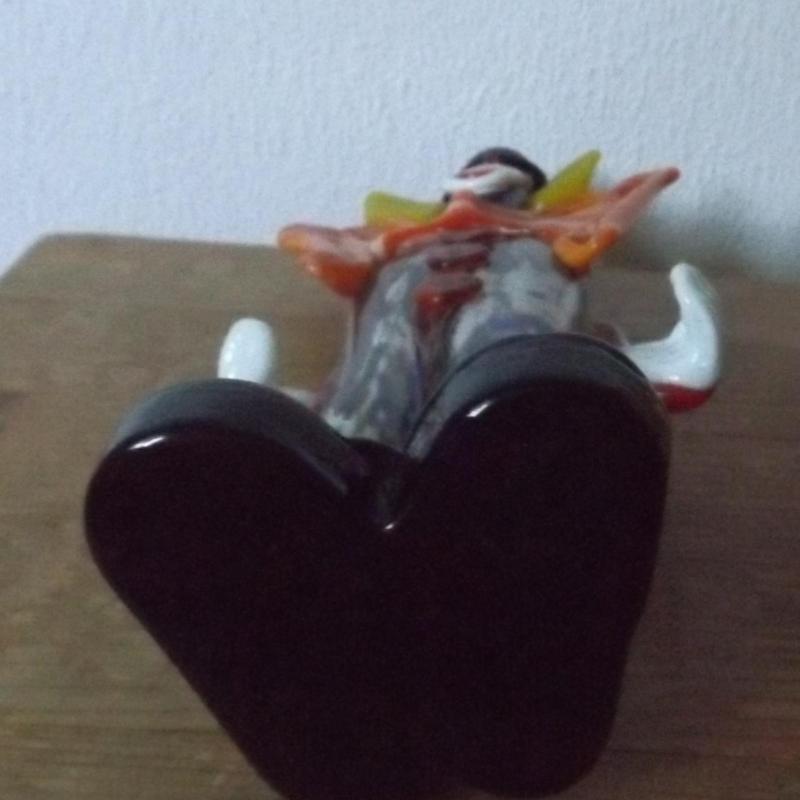 Muránói üveg bohóc - k.b.:30 cm