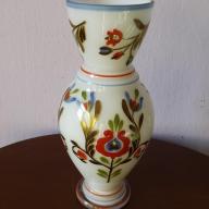 Nagyon régi üvegváza - népi motívum