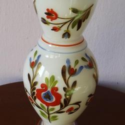 Nagyon régi üvegváza - népi motívum