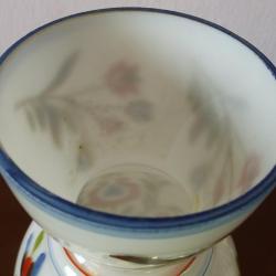 Nagyon régi üvegváza - népi motívum