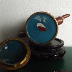 Kínai - tűzzománc - cloisonne - teakiöntő