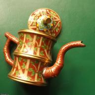 Kínai - tűzzománc - cloisonne - teakiöntő