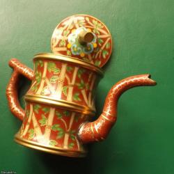 Kínai - tűzzománc - cloisonne - teakiöntő