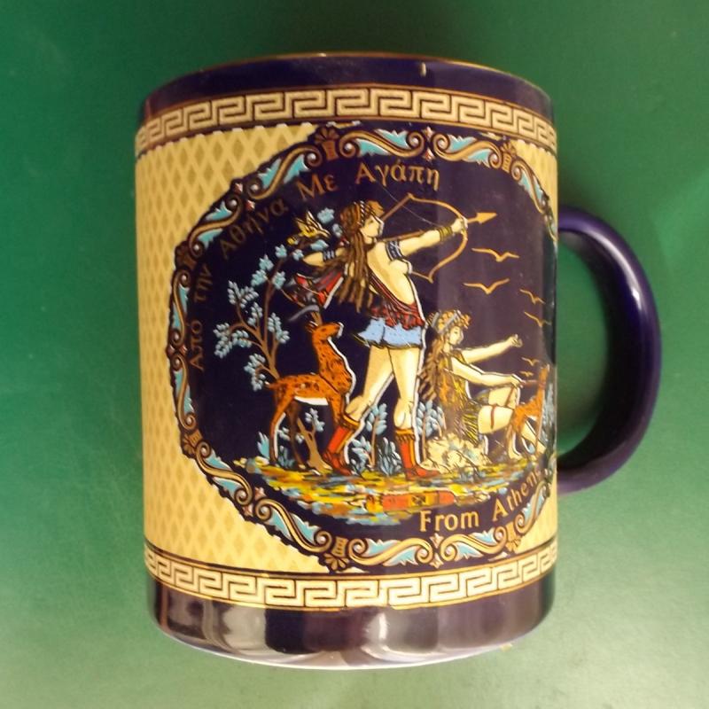 Görögország bögre 1 db - 24 karátos arannyal festve