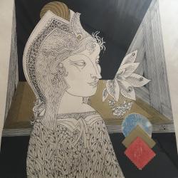 Szász Endre:Margit - szitanyomat - 69/100