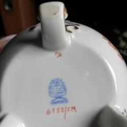 Herendi Indiai kosármintás talpas cukortartó