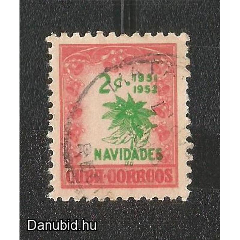 1952.- Kuba - 2c Navidades - pecsételt - felülnyomott
