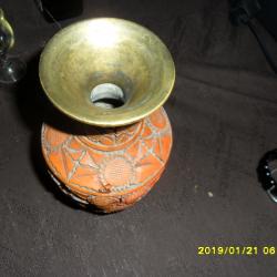 cinóber váza 23 cm magas
