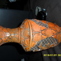 cinóber váza 23 cm magas