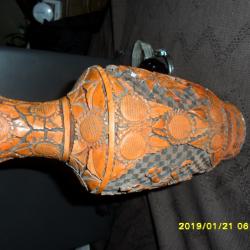 cinóber váza 23 cm magas