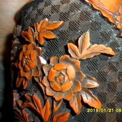 cinóber váza 23 cm magas