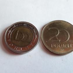 Kossuth 100 forint és Deák 20 forint -2002 - 2003