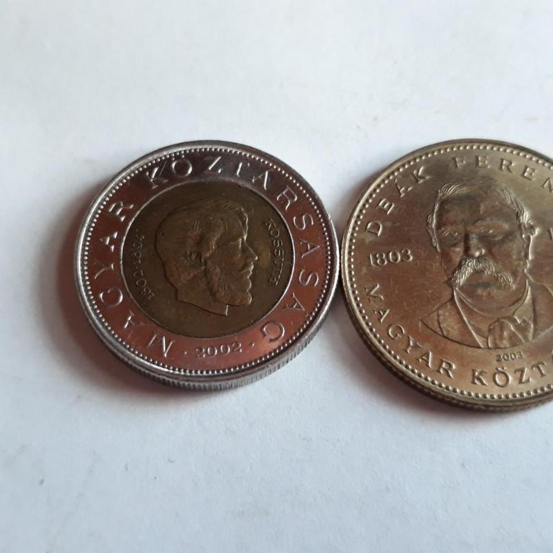 Kossuth 100 forint és Deák 20 forint -2002 - 2003