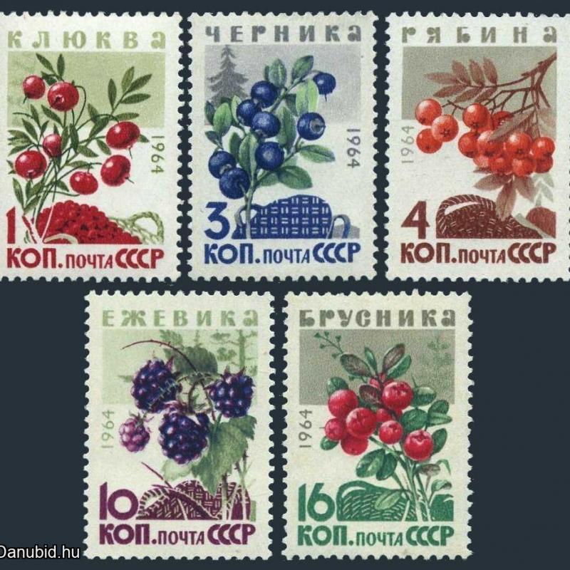 1964.- CCCP- Erdei gyümölcsök sor - MNH/** -Szovjetunió