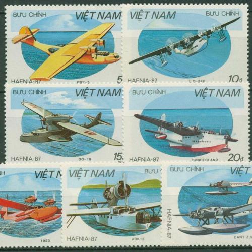 1987.- Vietnám - Hafnia repülőgép sor - MNH/**