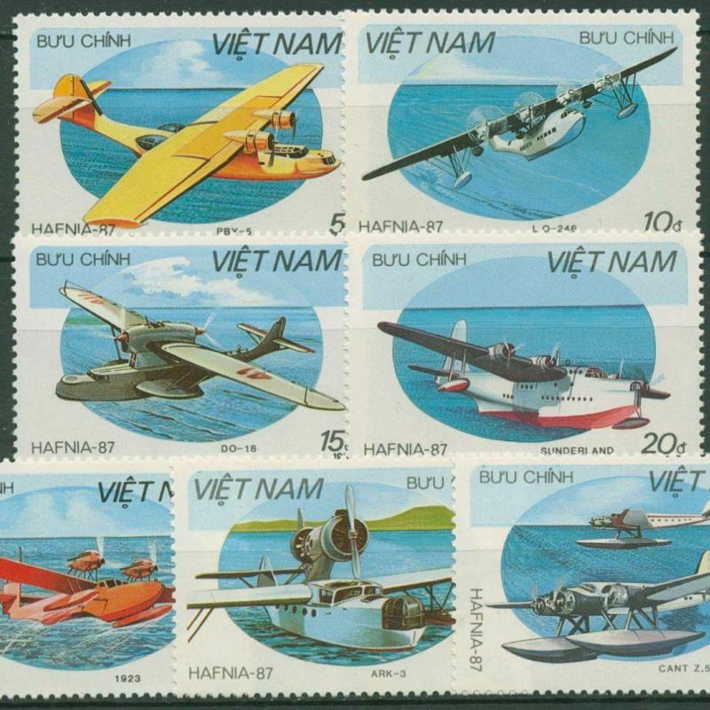 1987.- Vietnám - Hafnia repülőgép sor - MNH/**