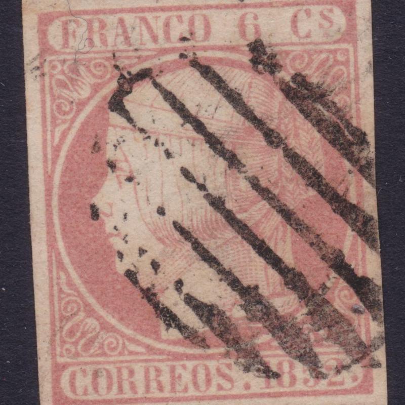 Spanyolország - 1852 - Correos 6 cent - pecsételt