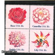 1981.- Virág sor- MNH/** - U.S.A. - 4 -es blokk