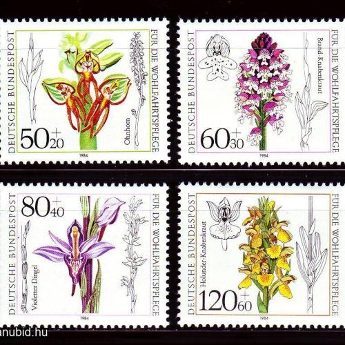 1984.-Németország - virág sor -MNH/** - orchideák