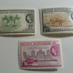 1953,- Brit Honduras -MNH/** 3 érték  - Angol - gyarmat