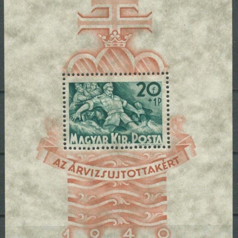 1940.- Árvíz blokk - MNH/**
