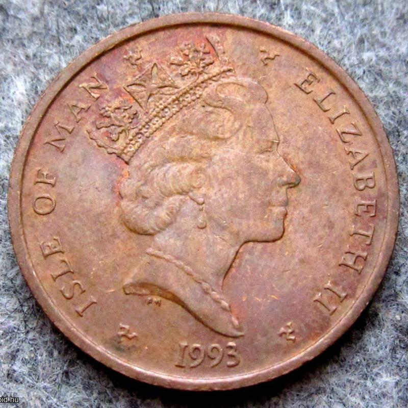 1993.- Isle of Men - 2 penny - fémpénz