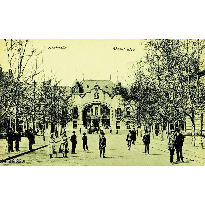 1919.- Szabadka Vasút utca- képeslap - nem futott