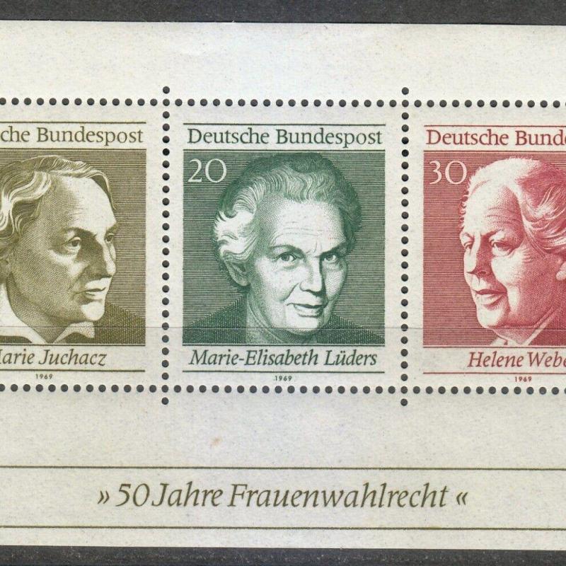 1969.- Németország - MNH/** - ív -50 - A nők szavazati joga