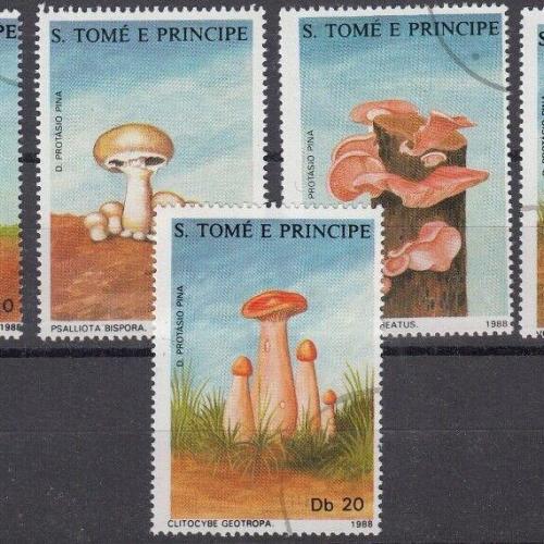 1988.- Sao Tomé & Principe - Gomba sor - Portugál gyarmat volt