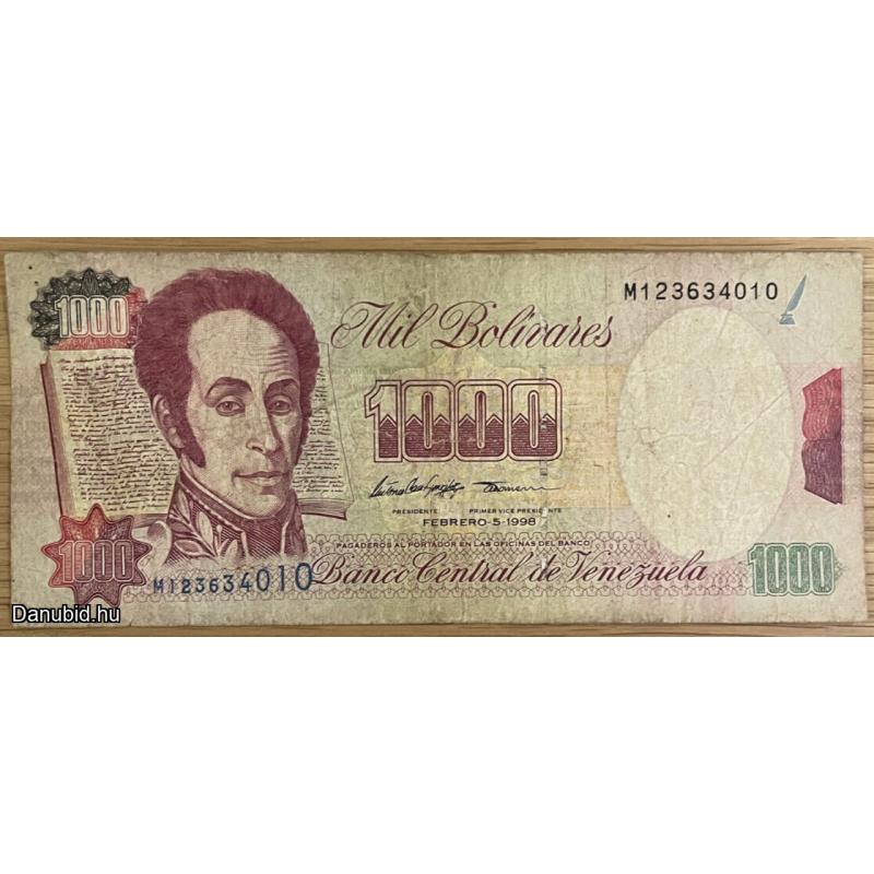 1998.- Venezuela - 1000 bolivár -használt