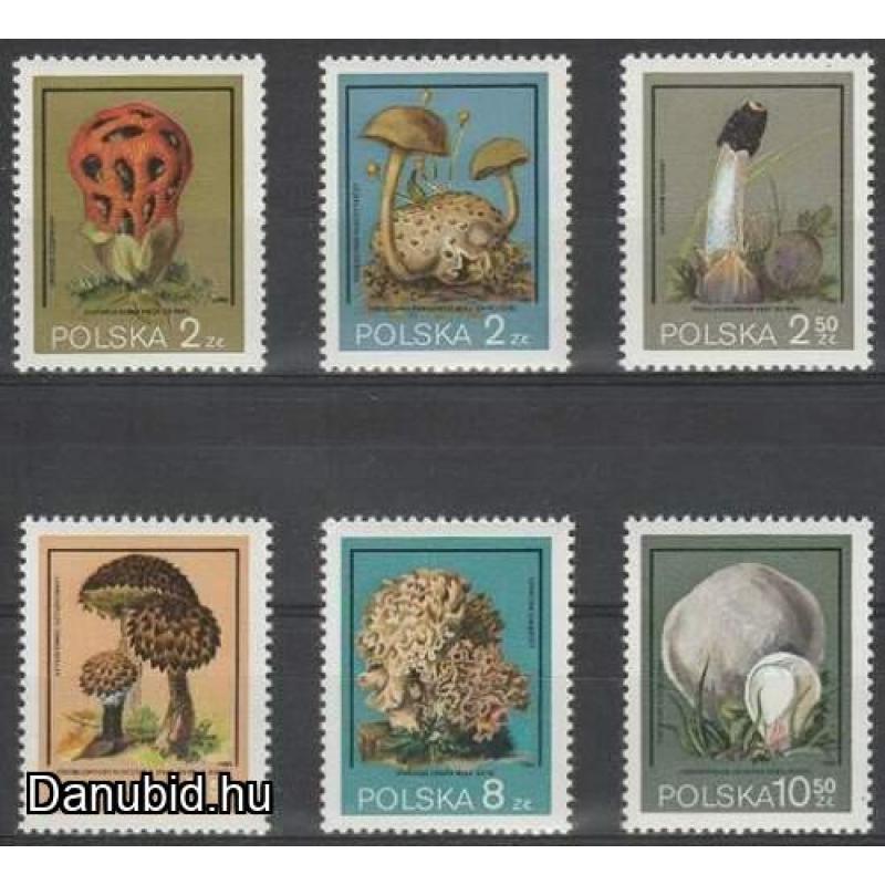 1980.- Lengyelország - MNH/** - gombák sor